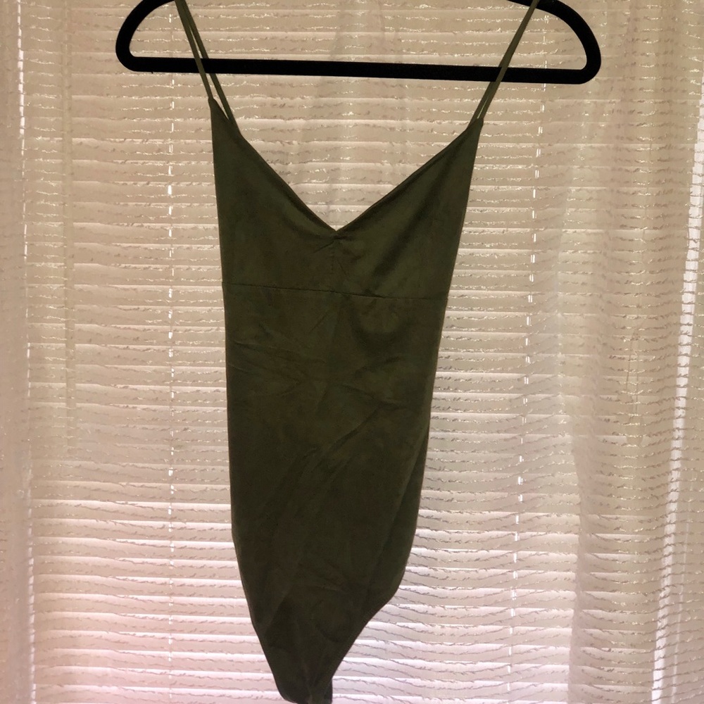 Suede onesie